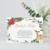 クリスマス観葉ベビー鹿本のリクエストインサート エンクロージャーカード (スタンド正面)