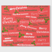 クリスマス言語 ラッピングペーパー (フラット)