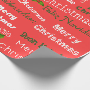 クリスマス言語 ラッピングペーパー
