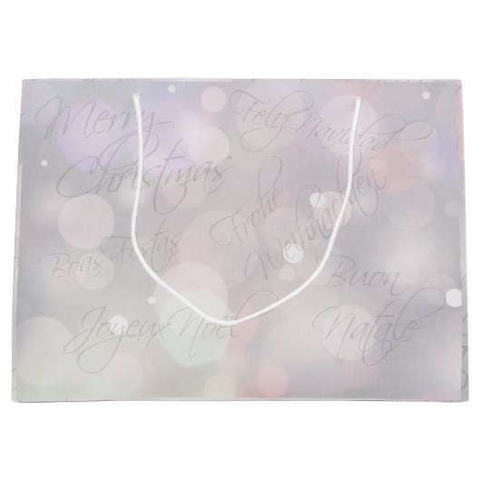 「クリスマス言語」 ラージペーパーバッグ (正面)