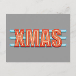 クリスマス記号 シーズンポストカード
