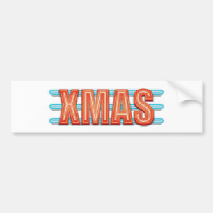 クリスマス記号 バンパーステッカー