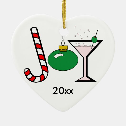 クリスマス記念オーナメントのグリーンジョイ セラミックオーナメント (正面)