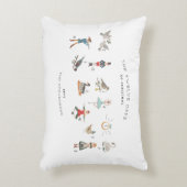 クリスマス記念パーソナライズされた日12 アクセントクッション (正面(垂直))