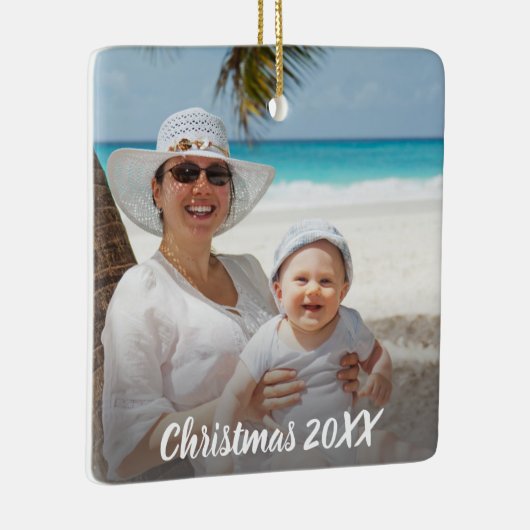 クリスマス記念品フルフォトセラミックオーナメント セラミックオーナメント (右)