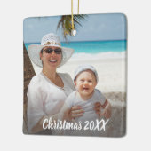 クリスマス記念品フルフォトセラミックオーナメント セラミックオーナメント (左)