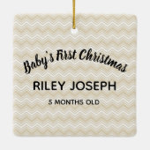 クリスマス記念品フルフォトセラミックオーナメント セラミックオーナメント (裏面)