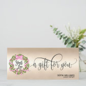 クリスマス証明書ギフトカードボウリースロゴ (スタンド正面)