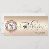 クリスマス証明書ギフトカードボウリースロゴ (正面)