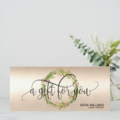 クリスマス証明書ギフトカード追加ロゴ (スタンド正面)