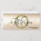 クリスマス証明書ギフトカード追加ロゴ (正面)