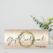 クリスマス証明書ギフトカード追加ロゴ (スタンド正面)