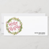 クリスマス証明書ギフトカード追加ロゴ (正面)