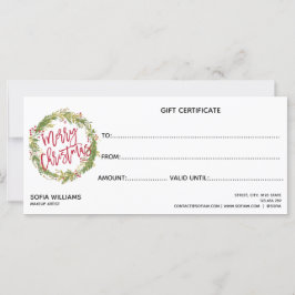 クリスマス証明書ギフトカード追加ロゴ