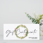 クリスマス証明書ギフトカード追加ロゴ (スタンド正面)