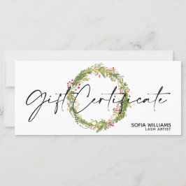 クリスマス証明書ギフトカード追加ロゴ