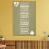 クリスマス詩のキャンバスの前の夜 キャンバスプリント (インサイチュ (リビング))