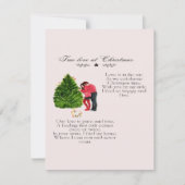 クリスマス詩の真の愛 ノートカード (正面)