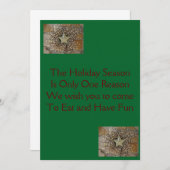 クリスマス詩・リースパーティー招待状特集 招待状 (正面/裏面)