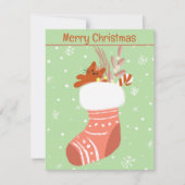 クリスマス詰まったストッキングカード シーズンカード (正面)