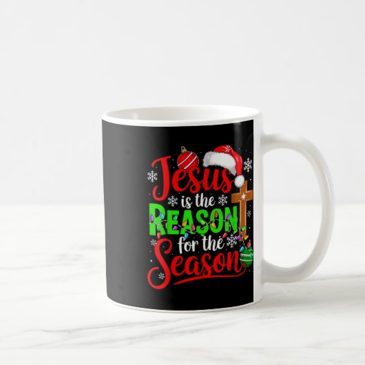 クリスマス誇りを持ったSaシーズンの理由 コーヒーマグカップ (右)