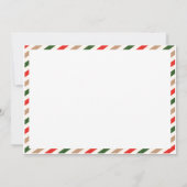 クリスマス誕生日の招待クリスマスパーティー 招待状 (裏面)