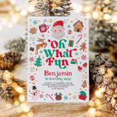 クリスマス誕生日オ何おもしろい子供の誕生日パーティー 招待状