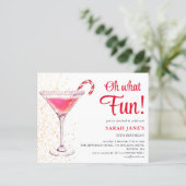 クリスマス誕生日カクテルバジェット招待状 (スタンド正面)