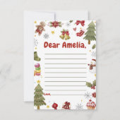 クリスマス誕生日カプセルノートメッセージカード サンキューカード (正面)