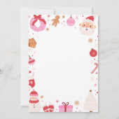 クリスマス誕生日カプセルノートメッセージカード サンキューカード (裏面)