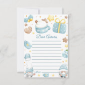 クリスマス誕生日カプセルノートメッセージカード サンキューカード (正面)