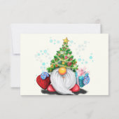 クリスマス誕生日カードかわいい格言とギフト (裏面)