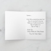 クリスマス誕生日カード内にメモを追加 シーズンカード (内部)