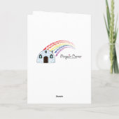 クリスマス誕生日ベビー:父、母から子へ シーズンカード (裏面)