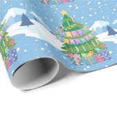 クリスマス誕生日ラッピング紙12月25日ギフトラップ ラッピングペーパー (ロールコーナー)