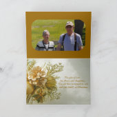 クリスマス誕生日金ゴールドフォトカードバイジャンツ シーズンカード (内部)