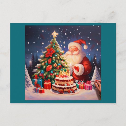 クリスマス誕生日10 シーズンポストカード (正面)