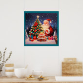 クリスマス誕生日10 ポスター (キッチン)