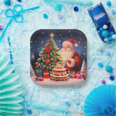 クリスマス誕生日11 ペーパープレート (パーティー)