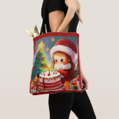 クリスマス誕生日1 トートバッグ (クローズアップ)