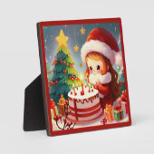 クリスマス誕生日1 フォトプラーク (正面)