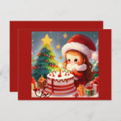 クリスマス誕生日1 ポストカード (正面/裏面)