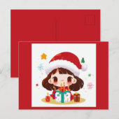 クリスマス誕生日2 ポストカード (正面/裏面)