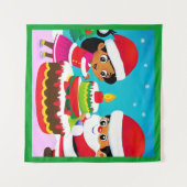 クリスマス誕生日3 タペストリー (正面(横))