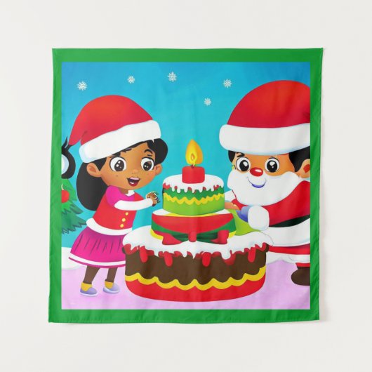 クリスマス誕生日3 タペストリー (正面)