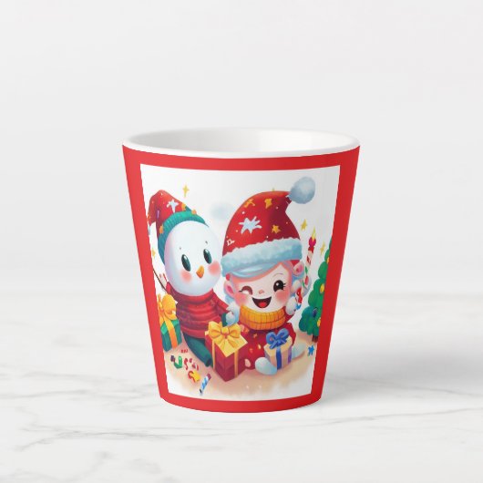 クリスマス誕生日5 カフェラテマグ (正面)
