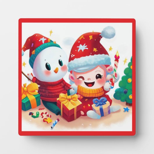 クリスマス誕生日5 フォトプラーク (正面)