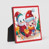 クリスマス誕生日5 フォトプラーク (正面)