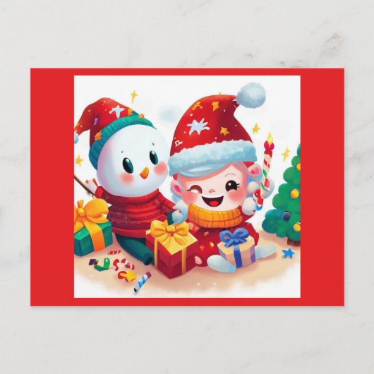 クリスマス誕生日5 ポストカード (正面)