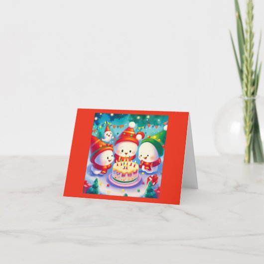 クリスマス誕生日6 カード (正面)